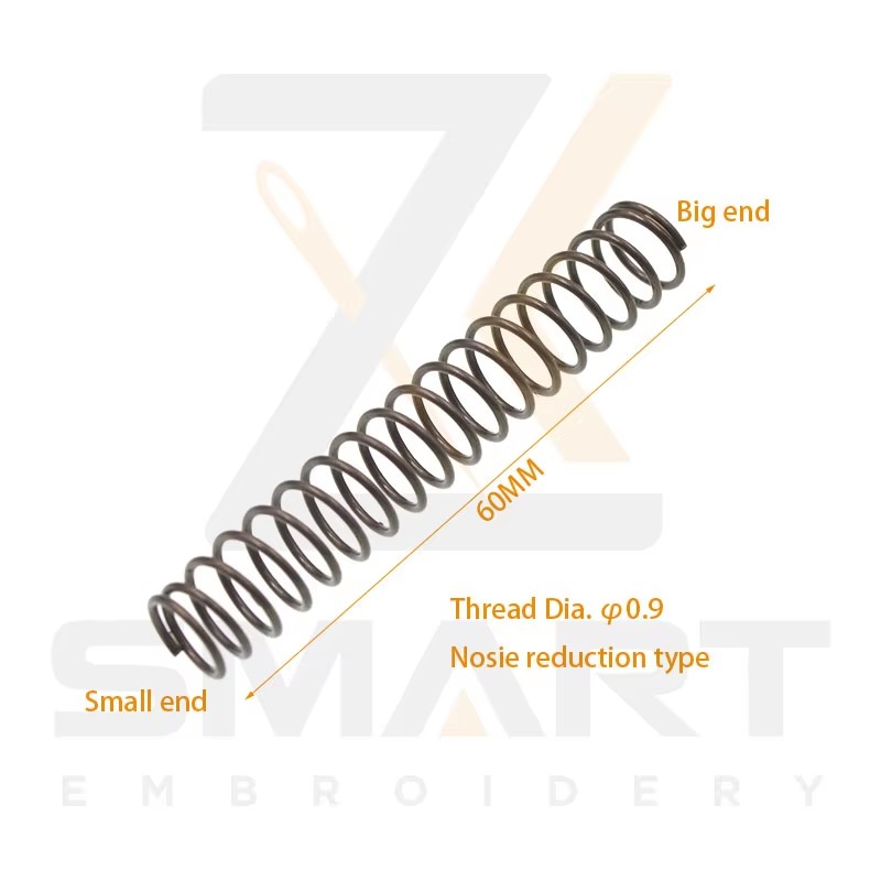 Presser Foot Return Spring Noise Reduction Type Thread Dia. 1MM Longitud 60MM Tajima SWF China Embroidery Machine Parts
