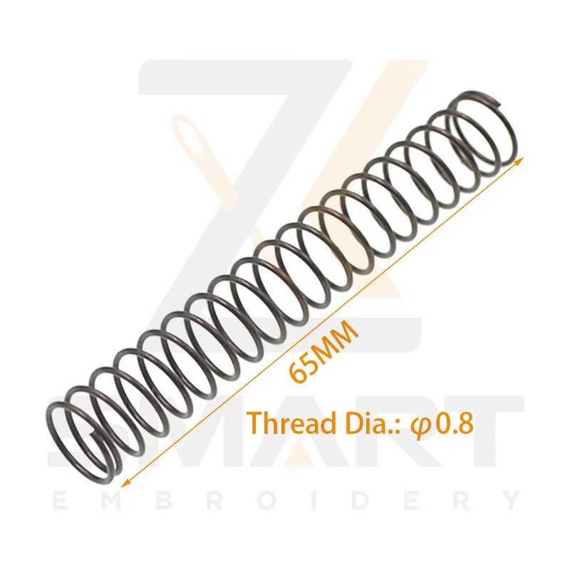 Presser Foot Return Spring Thread Dia. 0.8MM Longitud 65MM Tajima SWF China Embroidery Machine Parts N0502TJ-0.8*65