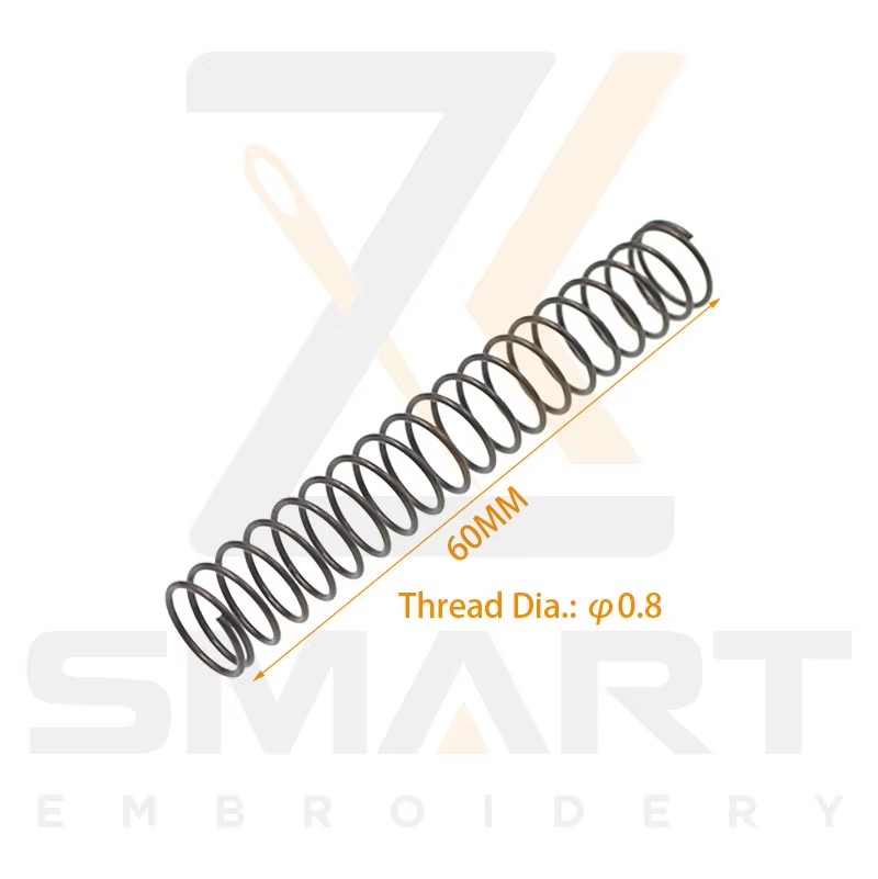 Presser Foot Return Spring Thread Dia. 0.8MM Longitud 60MM Para Tajima SWF China Embroidery Machine N0502-0.8*55