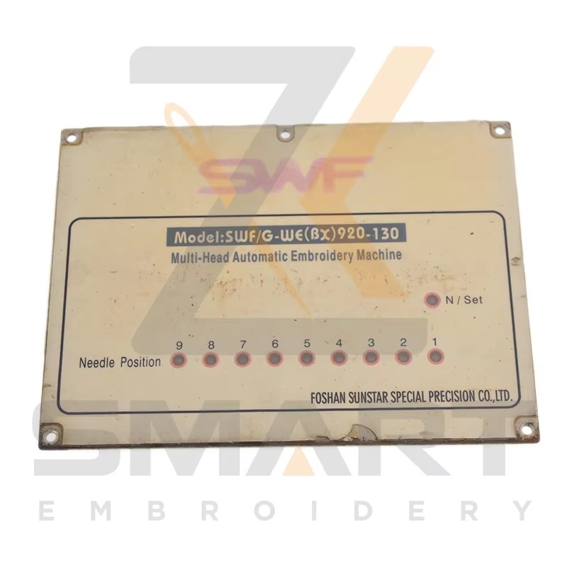9 Color Neeld Posicionamiento de tarjeta SWF Embroidery Machine Parts ESWF-NPC09-U