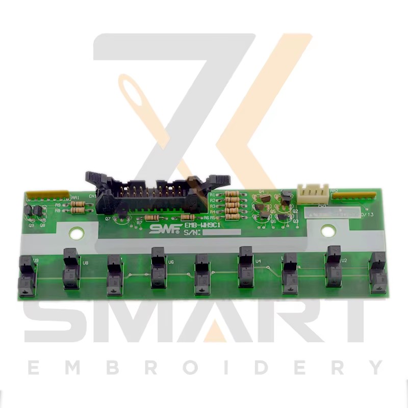 9 colores usados tarjeta de sensor SWF original EMB-WH9C1 piezas de máquina de embroidería ESWF-EMB-WH9C1-U