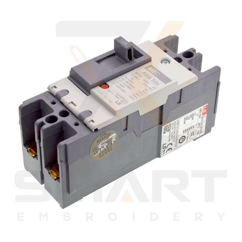 Interruptor de protección contra fugas ABS 52b 2P 10A 15A para máquina de embroidería SWF