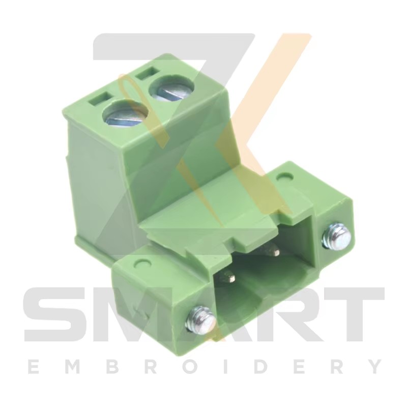 10 piezas L tipo 2 pinos conector masculino para piezas de conductor de máquina de embroidería E12-CZ-L2-M